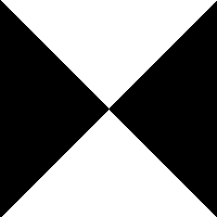 Conical diagonal checkerboard tile