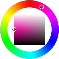 An HSL color picker example