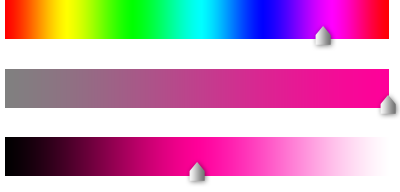 Another HSL color picker example